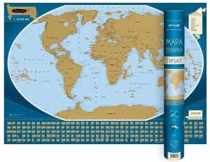Okładka książki Świat mapa zdrapka 1:50 000 000