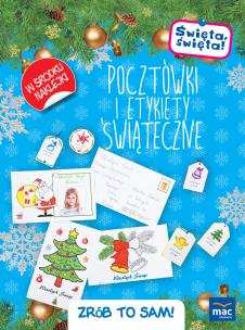 Okładka książki Święta święta Pocztówki i etykiety świąteczne Zrób to sam