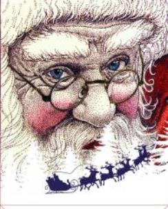 Opakowanie Torebka grająca Świąteczna Mikołaj