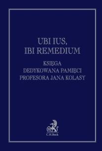 Okładka książki Ubi ius, ibi remedium