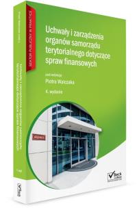 Okładka książki Uchwały i zarządzenia organów samorządu terytorialnego dotyczące spraw finansowych + płyta CD