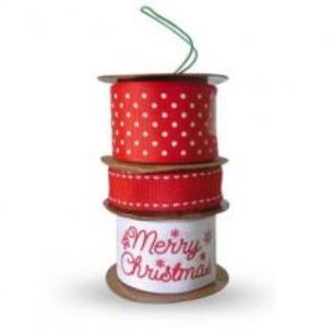 Opakowanie Wstążki 3 sztuki CHRISTMAS JOY