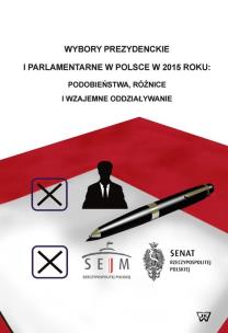 Okładka książki Wybory prezydenckie i parlamentarne w Polsce w 2015 roku