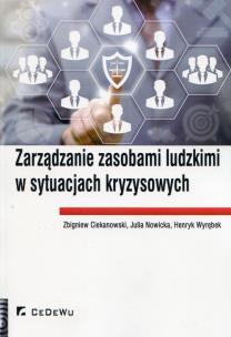 Okładka książki Zarządzanie zasobami ludzkimi w sytuacjach kryzys.