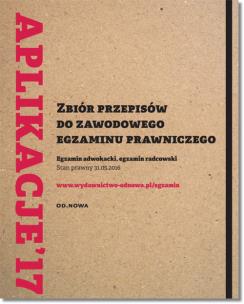 Okładka książki Zbiór przepisów do zawodowego egzaminu prawniczego