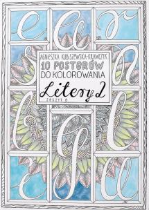 Okładka książki 10 posterów do kolorowania. Litery 2