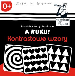 Okładka książki A kuku! Kontrastowe wzory Poradnik + karty obrazkowe