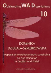 Okładka książki Aspects of morphosyntactic constraints on quantification in English and Polish