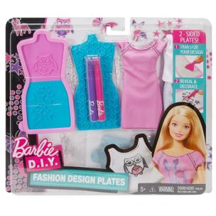 Opakowanie Barbie D.I.Y. Stylowe szablony różowo niebieskie