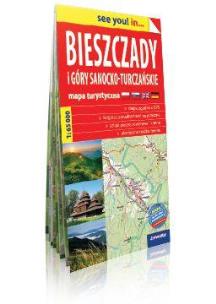 Opakowanie Bieszczady i Góry Sanocko-Turczańskie. Mapa turystyczna. 1:65 000