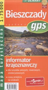 Opakowanie Bieszczady  mapa turystyczna