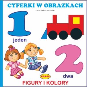 Okładka książki Cyferki w obrazkach Figury i kolory