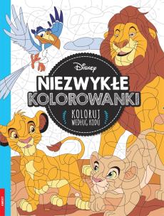 Okładka książki DISNEY CLASSIC. NIEZWYKŁE KOLOROWANKI. KOLORUJ WEDŁUG KODU