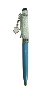 Opakowanie Długopis z kryształkami w pudełku niebieski