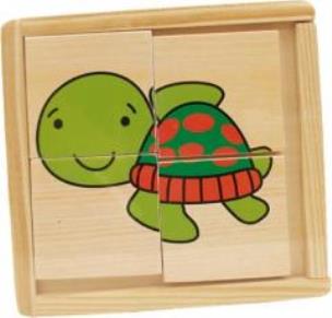 Opakowanie Drewniane klocki małe Zwierzęta morskie