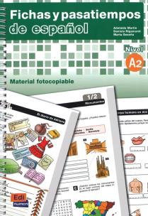 Okładka książki Fichas y pasatiempos de espanol A2