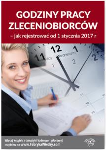 Okładka książki Godziny pracy zleceniobiorców