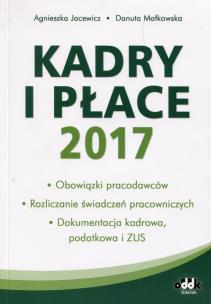 Okładka książki Kadry i płace 2017