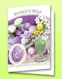Opakowanie Karnet B6 Wielkanoc (10szt.) z naklejanym.. Świec