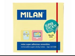 Opakowanie Karteczki samoprzylepne Super Sticky MILAN