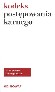 Okładka książki Kodeks postępowania karnego