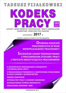 Okładka książki Kodeks Pracy 2017