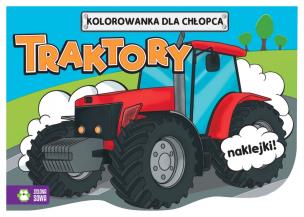 Okładka książki Kolorowanki dla chłopców. Traktory