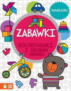 Okładka książki Kolorowanki z grubym obrysem. Zabawki