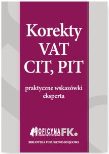Okładka książki Korekty VAT, CIT, PIT