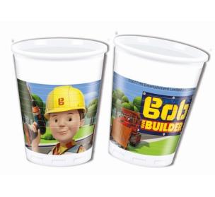 Opakowanie Kubeczki plastikowe - 'Bob Budowniczy', 8 sztuk