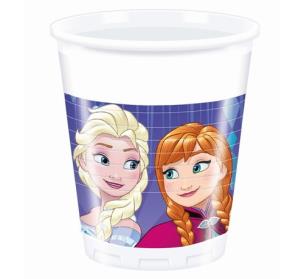 Opakowanie Kubeczki plastikowe - 'Frozen Snowflakes', 8 sztuk