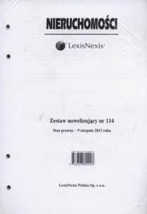 Opakowanie Nieruchomości Zestaw nowelizujący nr  114/2013
