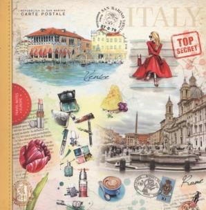 Opakowanie Notatnik ozdobny 165x165 w kratkę 80 stron mix