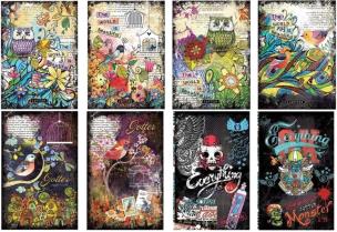 Opakowanie Notatnik ozdobny B5 80k linia (usztywniana okładka)