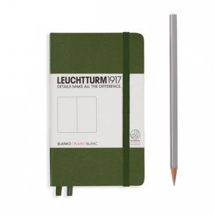 Opakowanie Notes Pocket Leuchtturm1917 gładki wojskowy