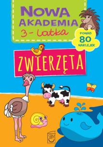 Okładka książki Nowa Akademia 3- latka Zwierzęta