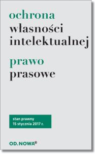 Okładka książki Ochrona własności intelektualnej, prawo prasowe