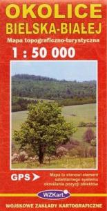 Okładka książki Okolice Bielska-Białej mapa 1:50 000