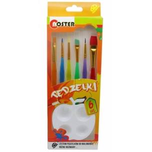 Opakowanie Pędzelki PW-076 6 sztuk z tacką NOSTER