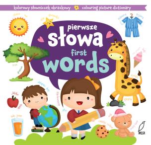 Okładka książki Pierwsze słowa. First words. Piktogramy