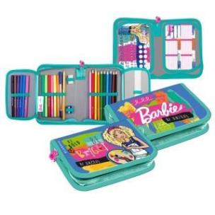 Opakowanie Piórnik z wyposażeniem 2kl Barbie
