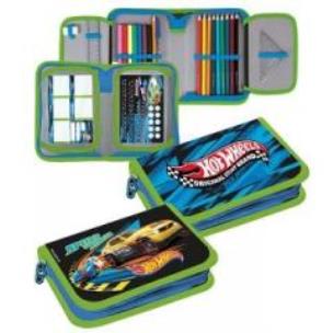 Opakowanie Piórnik z wyposażeniem 2kl Hot Wheels