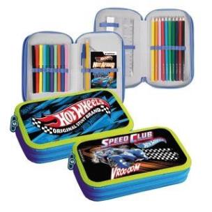 Opakowanie Piórnik z wyposażeniem 2zam Hot Wheels