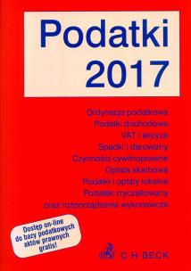 Okładka książki Podatki 2017
