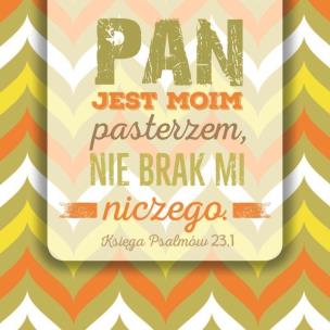 Opakowanie Podstawka korkowa - Pan jest moim pasterzem