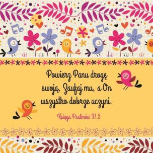 Opakowanie Podstawka korkowa - Powierz Panu drogę swoją