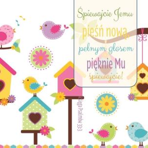 Opakowanie Podstawka korkowa - Śpiewajcie Jemu pieśń nową