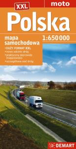 Okładka książki Polska mapa samochodowa 1:650 000