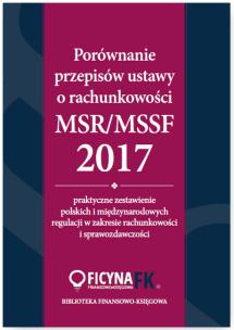 Okładka książki Porównanie przepisów ustawy o rachunkowości i MSR/MSSF 2017