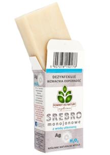 Zdjęcie produktu Powrót do Natury Mydło ze srebrem monojonowym i wodą utlenioną 100g